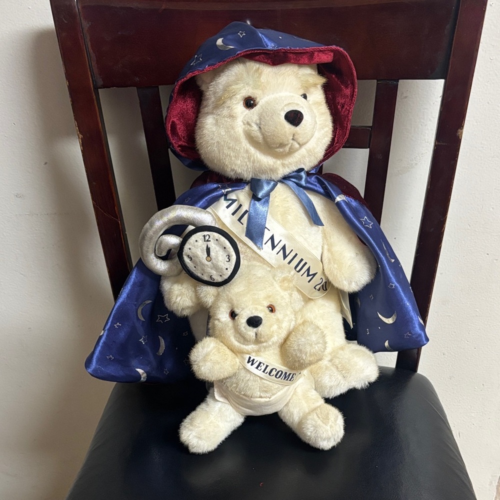 Millennium Teddy Bear with Blue Cape